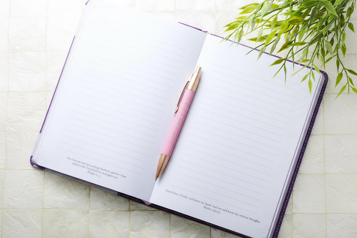 Pen in Gift Box Pink Proverbs 3:5