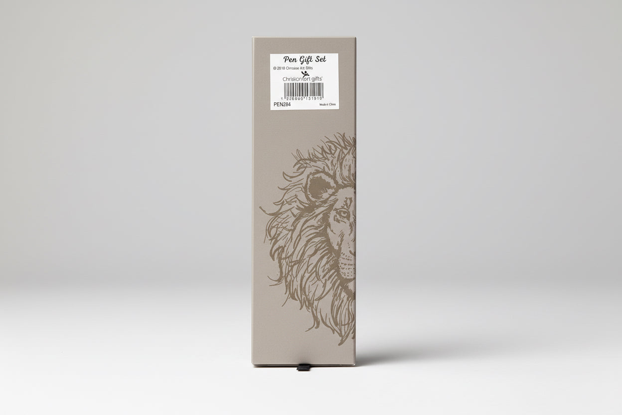 Pen in Gift Box || Gray || Joshua 1:9