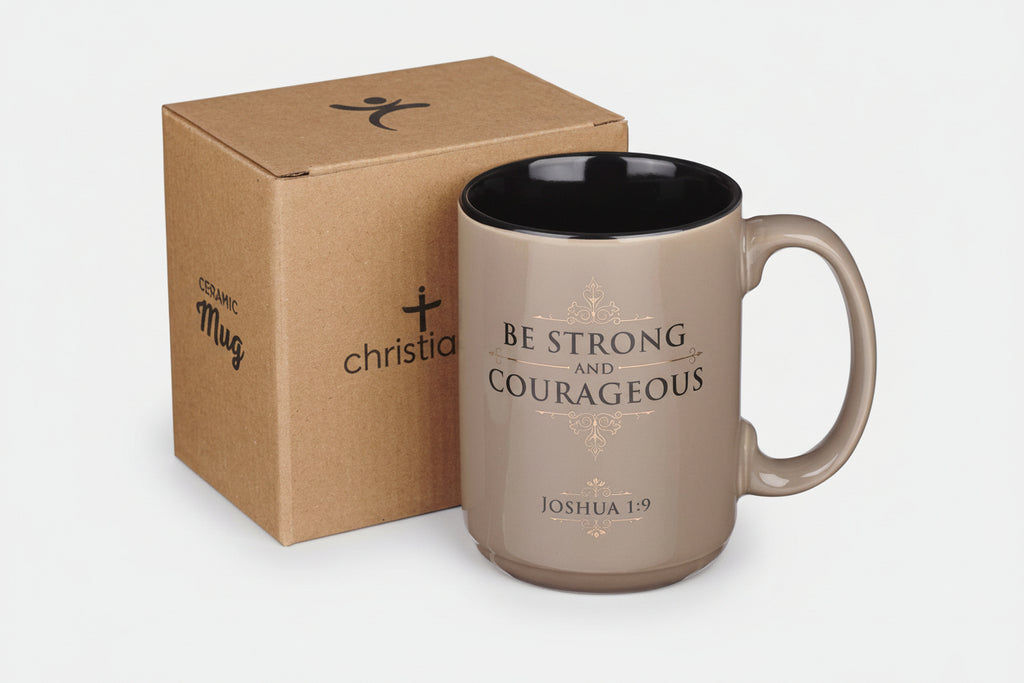 Mug || Be Strong and Courageous || Josh. 1:9