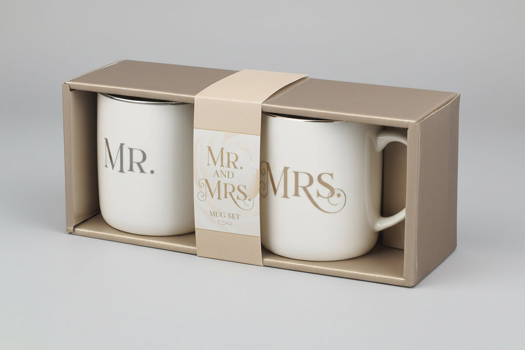 Mug Set 2pc || Mr. & Mrs. || 1 Cor. 13:4