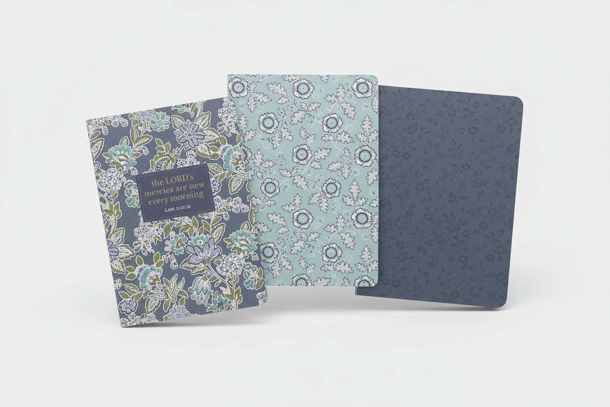 Notebook Set 3pc || New Mercies || Lam. 3:22-23