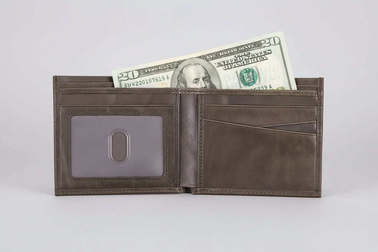 Leather Wallet || With God All Things are Possible || Matt. 19:26