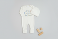 Jesus Loves Me baby boy romper & hat