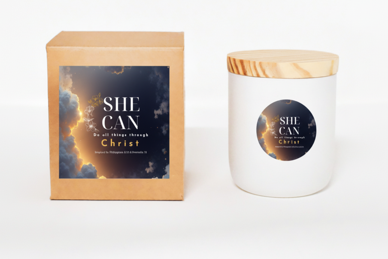 SHE CAN || Cranberry Blush Soy Candle