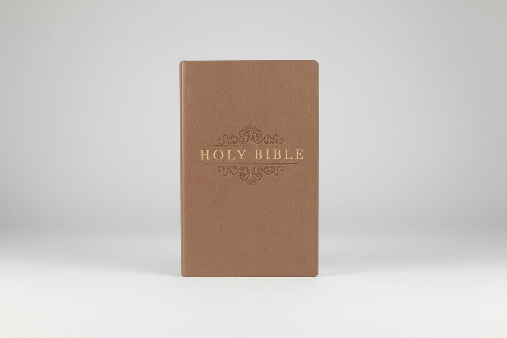 Kjv Bible Gift & Award Faux Leather, Tan
