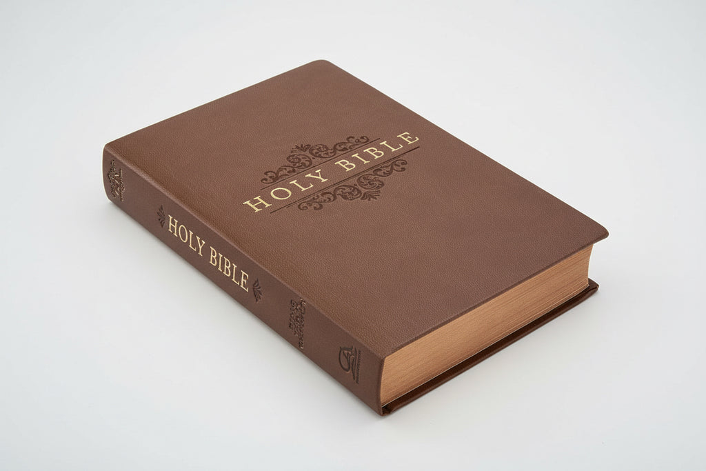 Kjv Bible Gift & Award Faux Leather, Tan