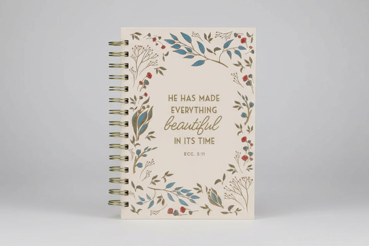 Ivory Floral Journal  Ecc 3:11