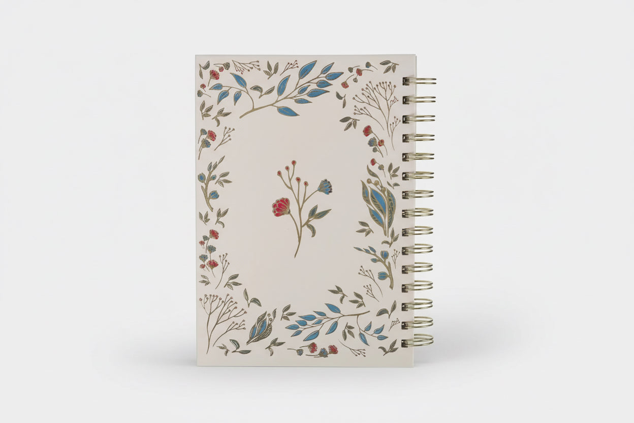 Ivory Floral Journal  Ecc 3:11
