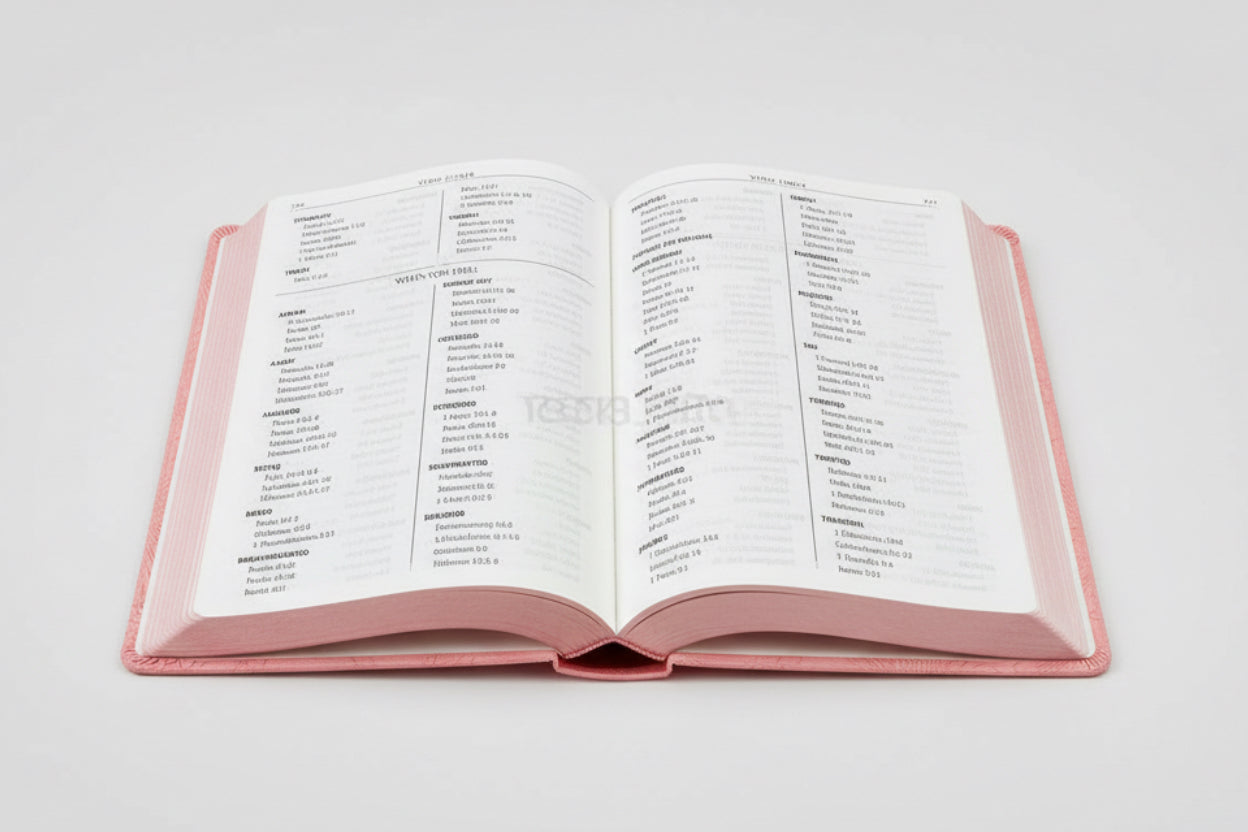Kjv Bible Gift Edition Faux Leather, Light Pink