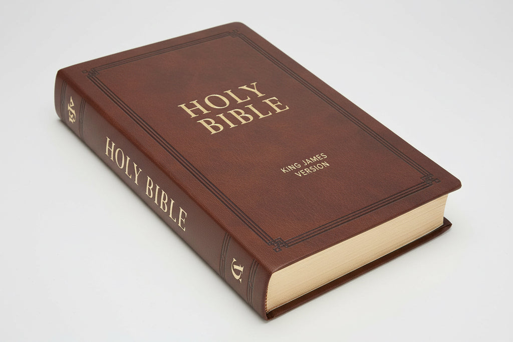 Kjv Bible Gift Faux Leather, Brown