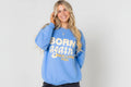 "Born Again" Dove Crewneck || University Blue