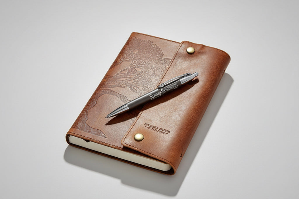 Pen in Gift Box || Gray || Joshua 1:9