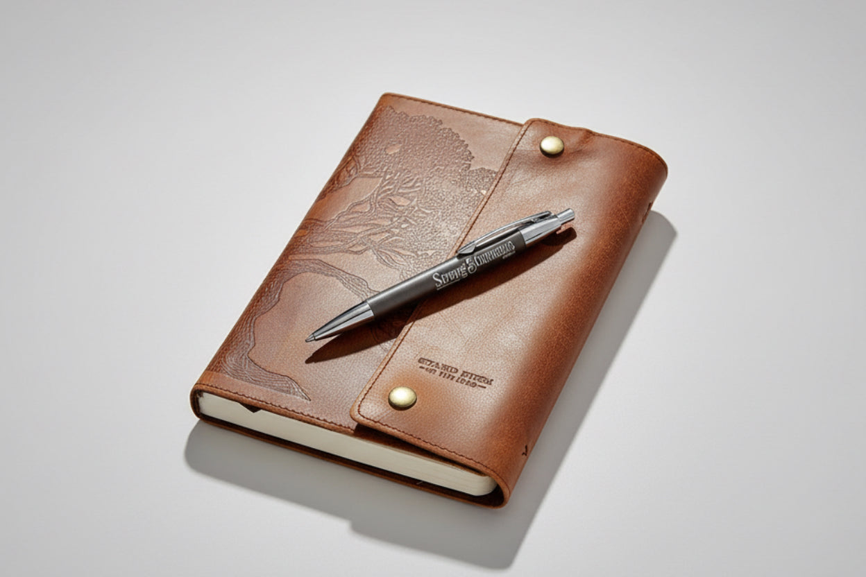 Pen in Gift Box || Gray || Joshua 1:9